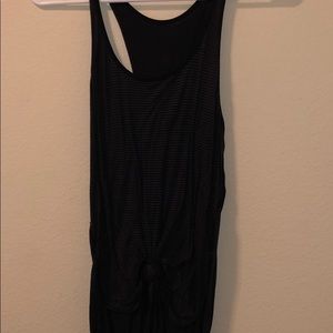 Black Lululemon striped tank